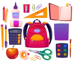 Шкільне приладдя англійською