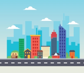 Місця в місті та будівлі німецькою